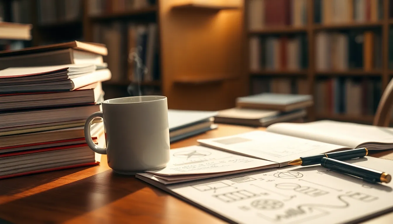 연구 논문 작성 과정을 시각적으로 보여주는 이미지