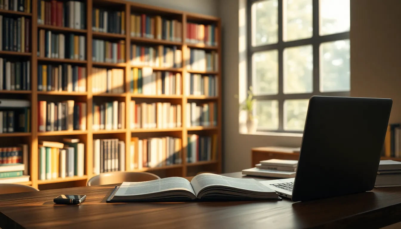 연구자들이 논문을 읽고 아이디어를 교환하는 모습