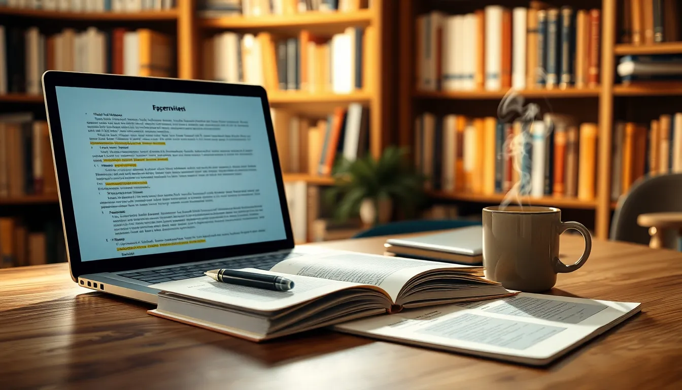 논문 초고 완성 후 필수 점검 체크리스트 2 꼼꼼하게 논문을 검토하는 모습