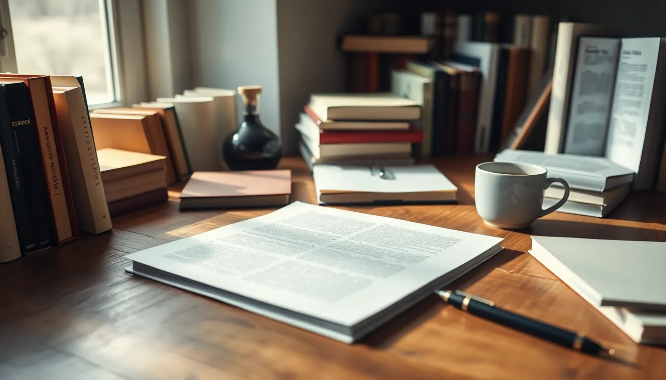 연구자가 논문 작성 중 핵심 내용을 요약하는 이미지