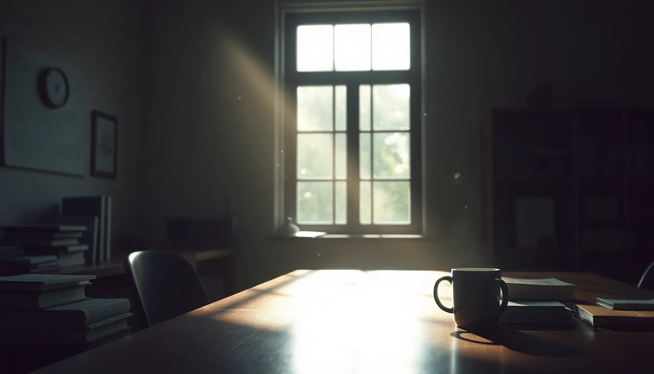 논문 초안 제출 후 지도 교수님 실종 사건 2 대학원생이 논문 문제로 고민하는 모습