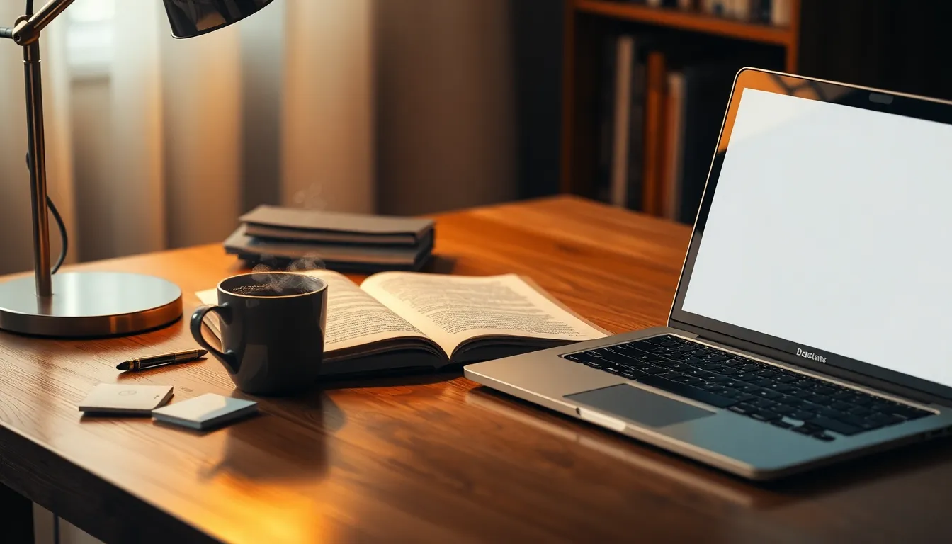 논문 작성에 몰두하는 학생의 모습