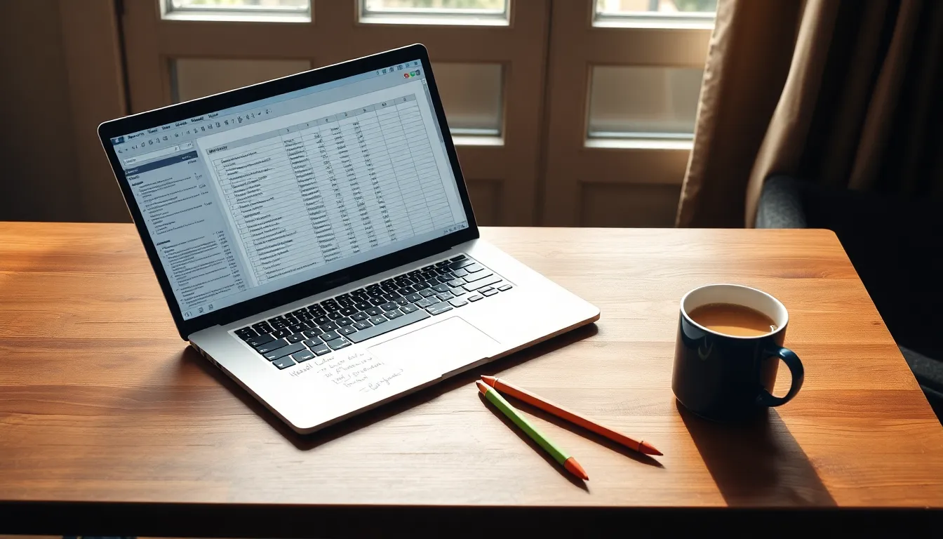 엑셀로 논문 피드백을 정리하는 예시 스크린샷