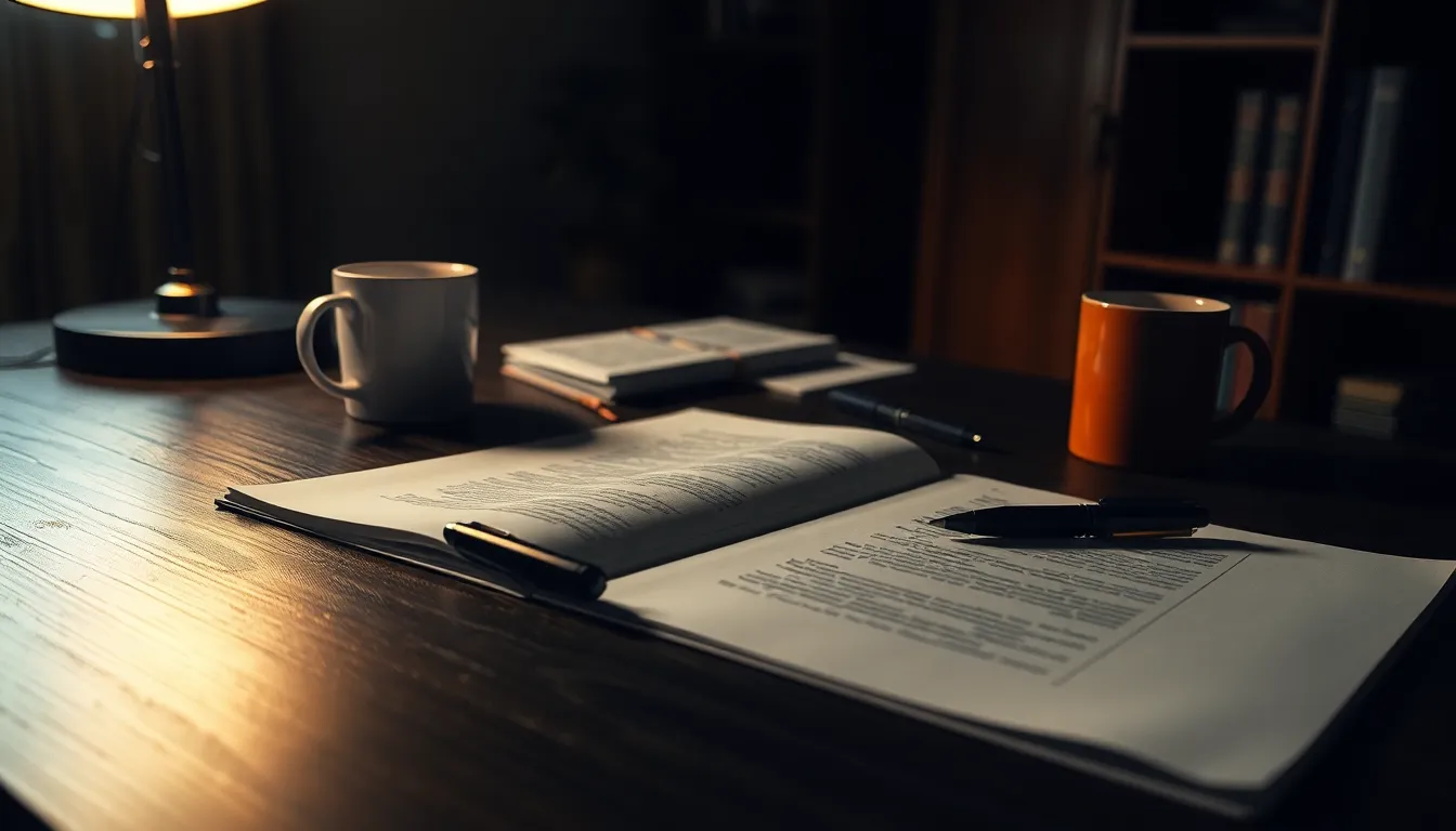 발표자가 마이크를 잡고 자신감 있게 발표하는 모습