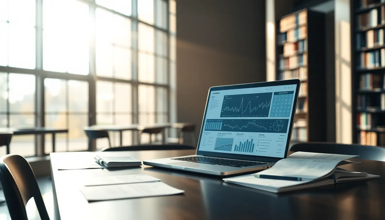 연구와 논문 작성에 몰두하는 학생들