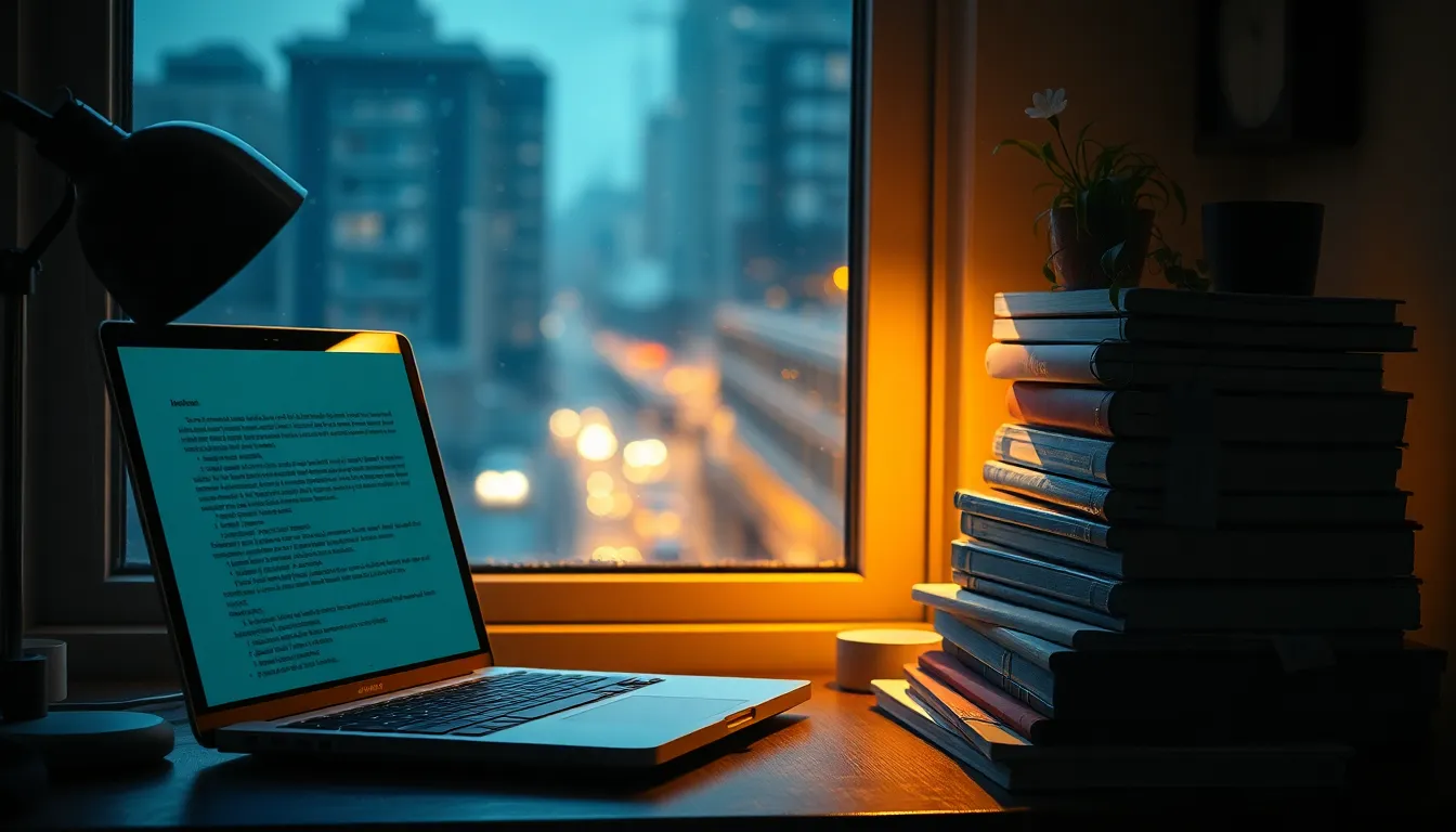 논문 쓰는 학생의 고민을 나타내는 이미지