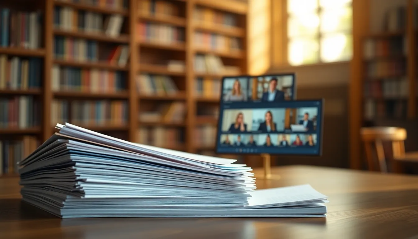 연구 발표를 위한 시각 자료 준비 모습