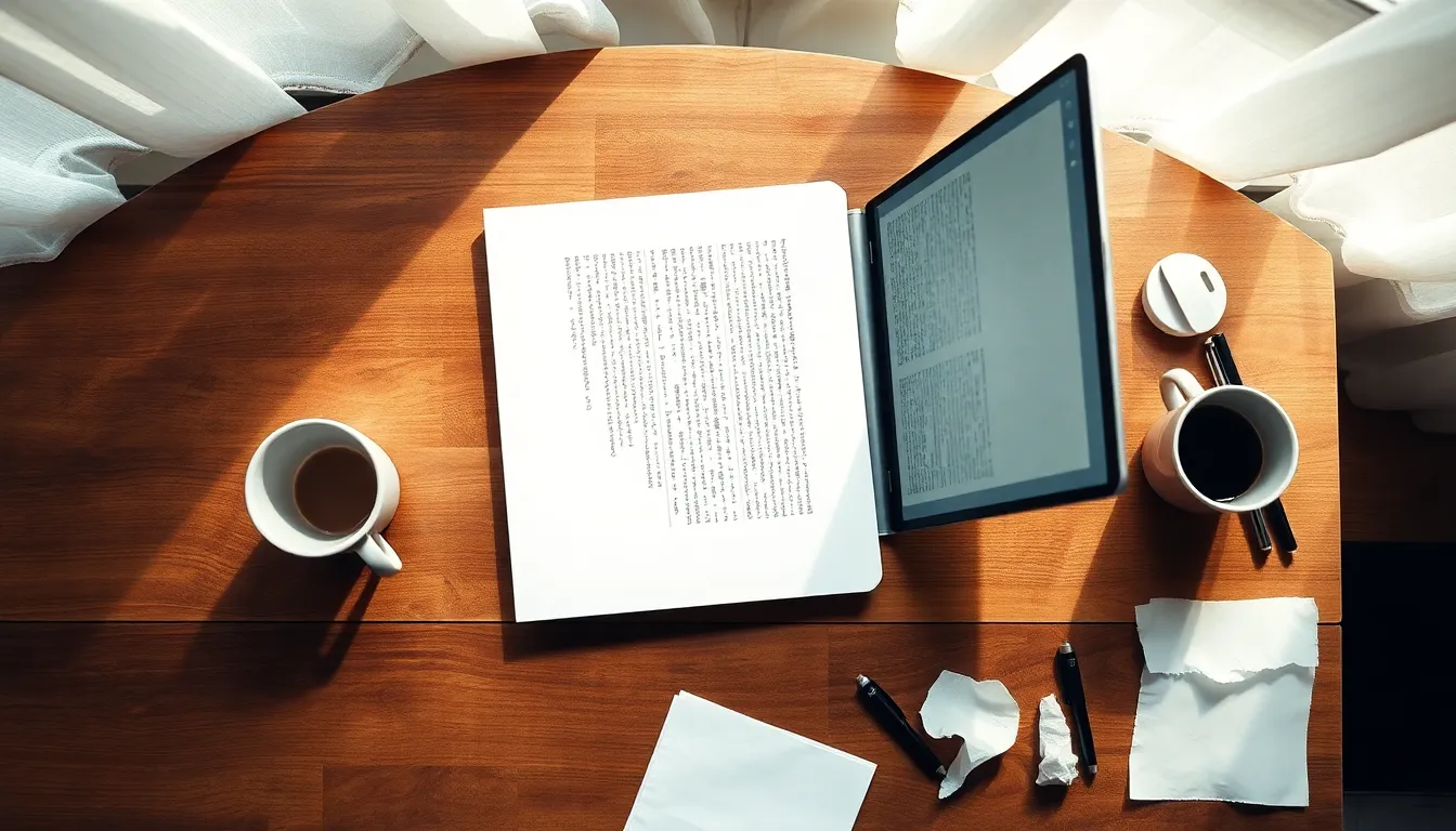 논문 작성 과정 중 집중하는 모습