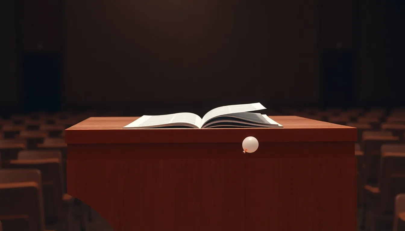 발표자가 유머러스하게 발표하는 모습