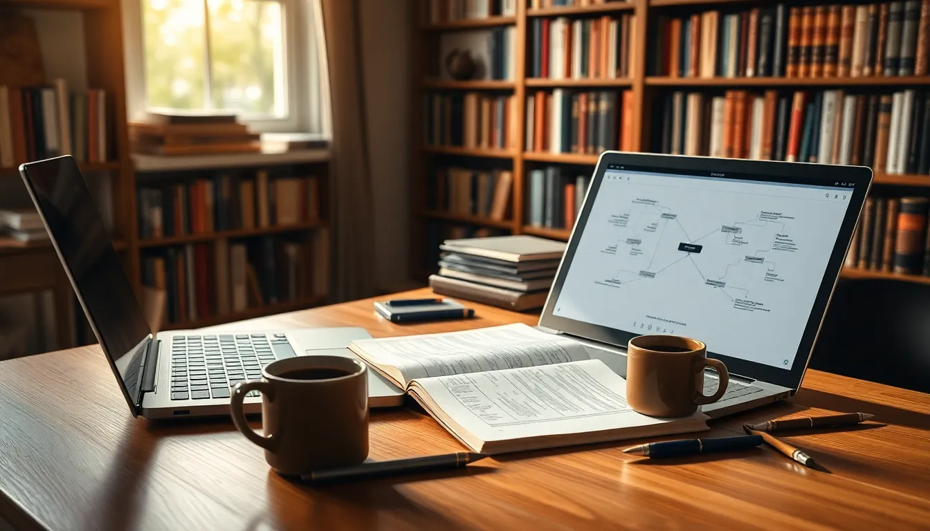 연구에 집중하는 이미지