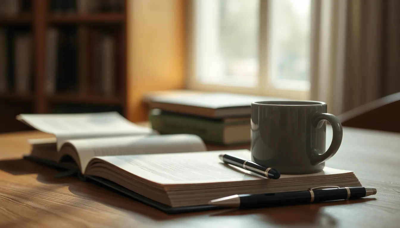 집중해서 논문을 읽는 학생의 모습