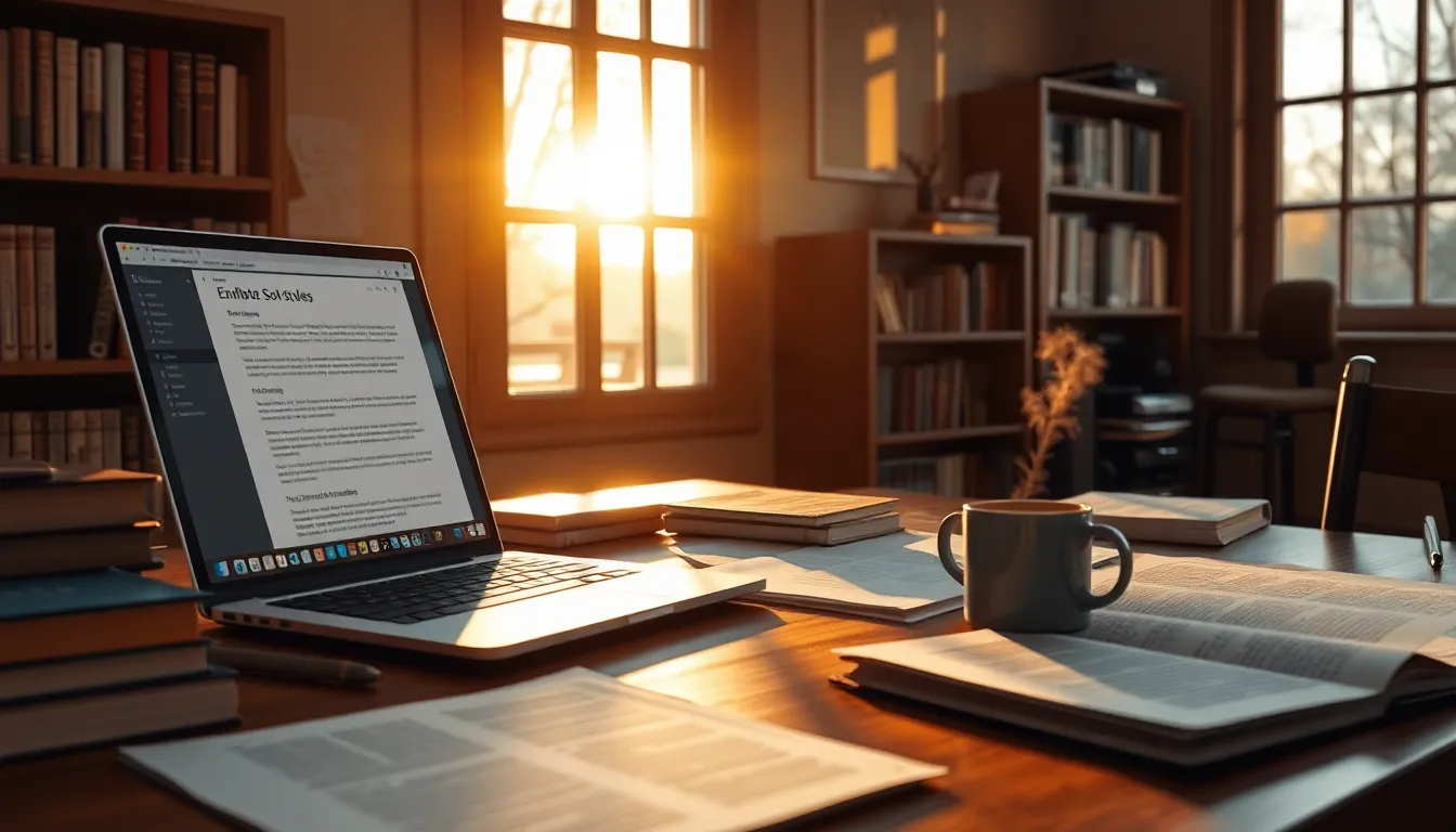 EndNote 인터페이스 예시 이미지