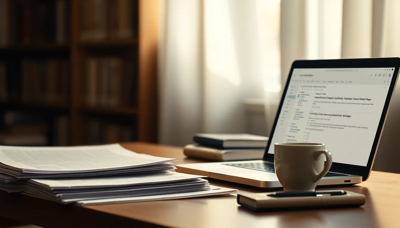 연구자가 논문 투고 시스템을 확인하는 모습