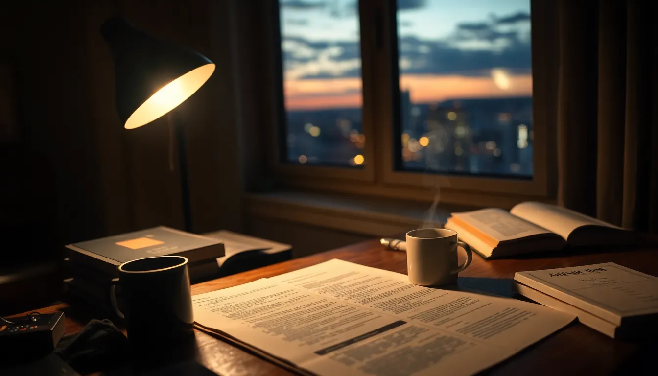 연구에 몰두하는 대학원생 이미지