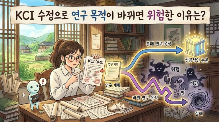 KCI 수정으로 연구 목적이 바뀌면 위험한 이유는?