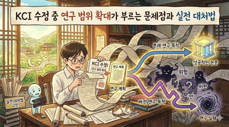 KCI 수정 중 연구 범위 확대가 부르는 문제점과 실전 대처법
