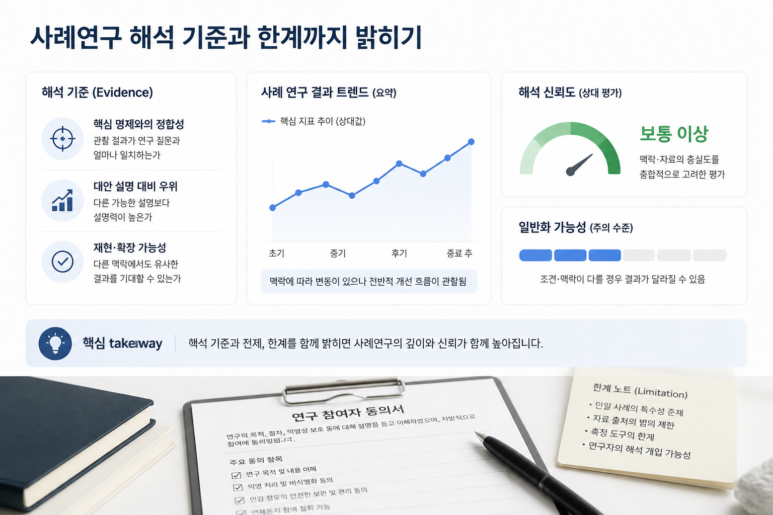 사례연구 설계에서 먼저 밝힐 5가지 기준 4 사례연구 해석 기준과 한계까지 밝히기