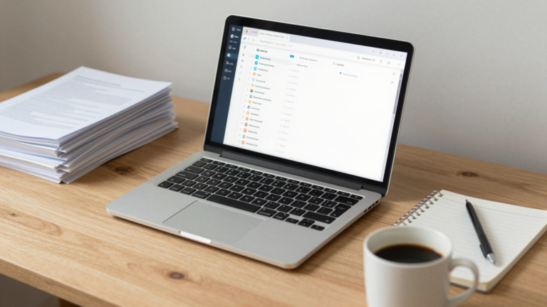 Zotero 참고문헌 관리 화면과 논문 자료가 놓인 책상