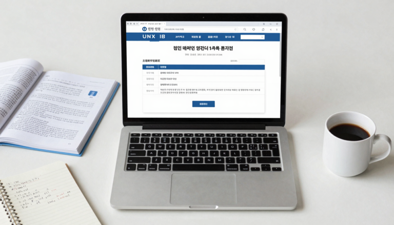 KCI 논문 연구실적 등록 화면과 학술지가 놓인 책상 풍경